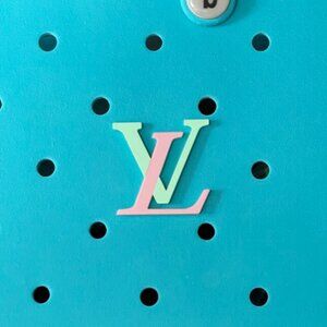 Pastel LV Bogg Charms-Pink and Green LV Bogg Bit-New!